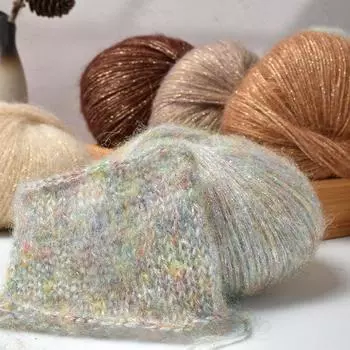 25 г/моток мягкая теплая детская шерстяная пряжа свитер шаль шапка кружевная нить пайетки мохеровая пряжа швейные принадлежности