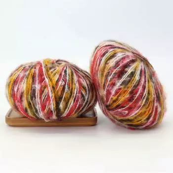 25 г/моток разноцветная пряжа Маэ вязаный свитер шарф шапка кукла градиент окрашенная вручную пряжа мохар ручная работа вязаный шарф и шапка