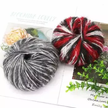 25 г/моток разноцветная специальная пряжа для ручного вязания градиентная пряжа ручной окраски мохар вязаный свитер шарф шапка кукла