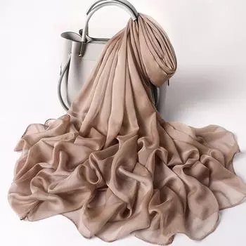 25 классических цветов, имитация шелка, большой размер, однотонная солнцезащитная шаль, универсальное тонкое пляжное полотенце для женщин 185*110cm