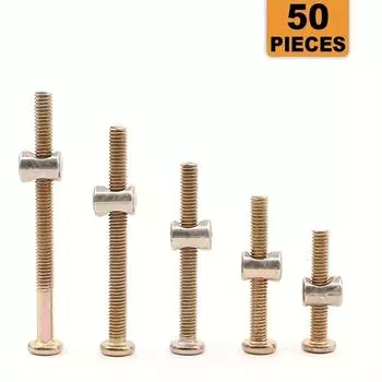 25 комплектов детских кроваток и шурупов и крепежа для них: Винты с шестигранной головкой, цилиндрические гайки и кровати, изголовья, стулья и мебель