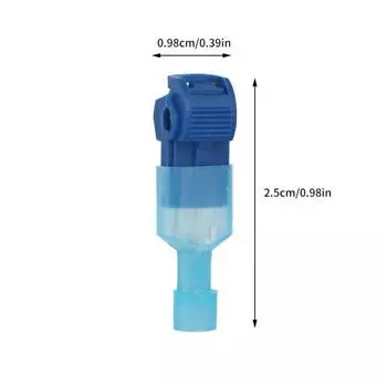 25 комплектов зажимов для быстрой проводки T2 синего цвета, быстроразъемные клеммы типа T без зачистки, набор зажимов для быстрой проводки ответвления основной линии
