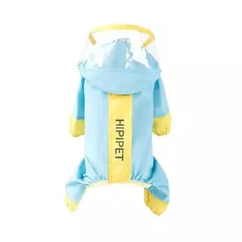 25 лет новый светоотражающий тракторный коллизионный цвет четырехногий водонепроницаемый дождевик дождливый день выгул собак одежда для питомцев XS (recommended weight 1-1.5kg)