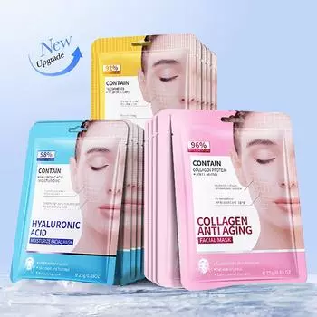 25 мл English Mask-BIOAOUA Гиалуроновая увлажняющая маска 50 шт. One Size