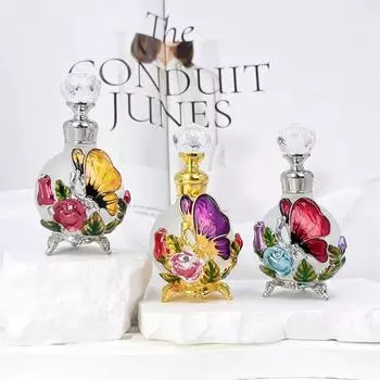 25 мл флакон духов винтажный флакон с дозатором масла романтический флакон эфирного масла подарок фиолетовый