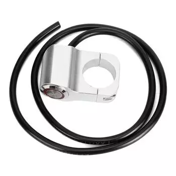 25 мм 0,98 дюйма водонепроницаемые стальные прожекторы руль переключатель фар для мотоцикла велосипеда серебристый