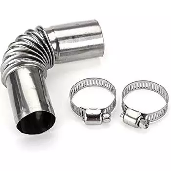 25 мм дополнительный обогреватель из нержавеющей стали, автомобильный обогреватель, выхлопная труба, шланг для отвода дизельного газа, серебристый