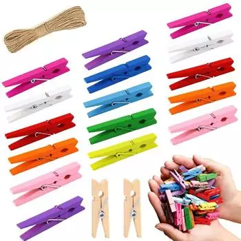 25 мм натуральные деревянные цветные мини-зажимы для фотографий прищепка для памятной бумаги прищепка для белья своими руками канцелярские принадлежности рождество свадьба вечеринка домашний декор