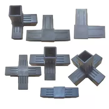 25 мм Прямоугольный соединительный элемент для стальной трубы Пластиковая полка Плотно фиксирующие детали Угловой ограждение типа LT Balconinet