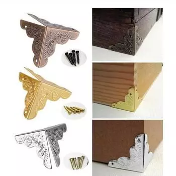 25 мм разноцветные декоративные железные уголки-протекторы для деревянной подарочной коробки