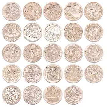 25 мм штамп с медной головкой круглой формы, огненная краска, медная головка, конверт «сделай сам» для скрапбукинга, приглашение на свадьбу, принадлежности для рукоделия SG38