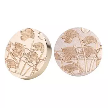 25 мм восковая печать штамп винтажная круглая запечатывание приглашений конверт замена головки - GX-01