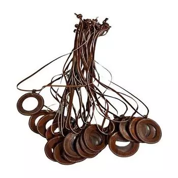 25 Морской морской кожаный ремешок ожерелье и увеличительное стекло