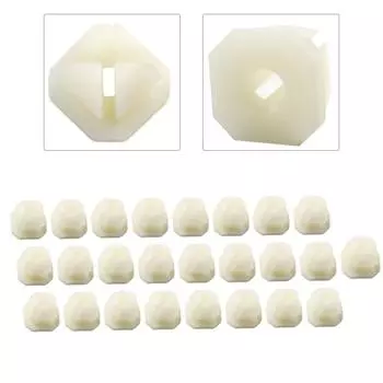 25 нейлоновых зажимов для рамок и решеток фар с гайками № 8 или № 10, подходят для отверстий 5/16. Закрепите рамку и решетки с легкостью! CHINA