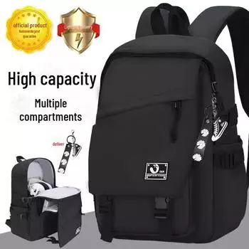 25 новых дорожных рюкзаков большой вместимости для студентов, старшеклассников, мужчин и женщин — совместимы с ноутбуком. Medium чёрный