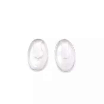 25 пар/компл. сменные подушечки для очков, прозрачные противоскользящие подушечки для очков из ПВХ, плоские овальные кронштейны для очков, аксессуары для очков