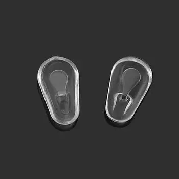 25 пар/компл. сменные подушечки для очков, мягкие силиконовые противоскользящие подушечки для носа, удобные аксессуары для очков, прозрачный кронштейн для очков onesize