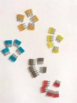 25 Pcs 3 Pins Fuse 5A 7.5A 10A 15A 20A