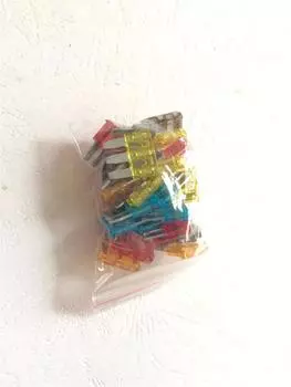 25 Pcs 5 Kinds Mixed Auto Car 3 Pins Fuse 5A 7.5A 10A 15A 20A High Quality