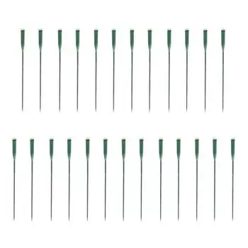 25 Pcs 6 Inch/12 Inch Green Floral Water Tubes Reusable Plastic Stem Water Tubes with Silicone Caps for Flower Stem Arrangements Florist Supplies S