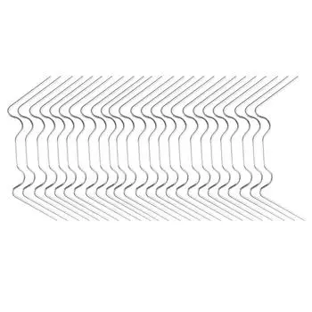 25 Pieces Garden W-shaped Stake Backyard Landscape Netting Barrier Stainless Steel Fixing Nail Gardening Equipment