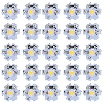 25 шт. 0,5 Вт 5 В высокомощный светодиодный источник света с алюминиевой пластиной УФ-фиолетовый свет: