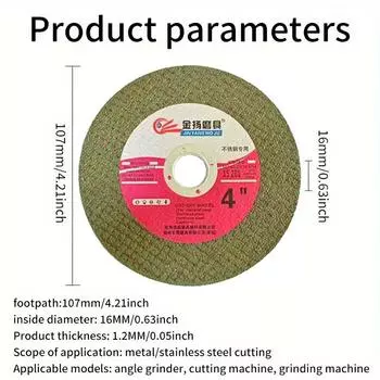 25 шт. 107 мм мини-диск для резки, круговой шлифовальный круг из смолы для угловой шлифовальной машины, полировальный режущий диск, электрический режущий лист