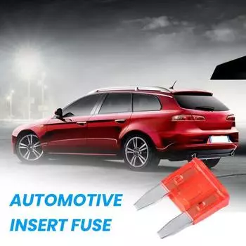 25 шт., 10 А, мини-автомобильный предохранительный провод, вилка, автомобильная замена, предохранительный провод для транспортных средств, легко проверяемые клеммы для предохранительного провода 25 pcs красный