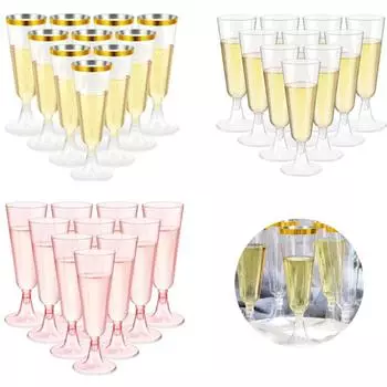 25 шт. 150 мл одноразовые пластиковые высококачественные бокалы для шампанского, бокалы для красного вина, кухонные принадлежности для вечеринки и фестиваля 150ml