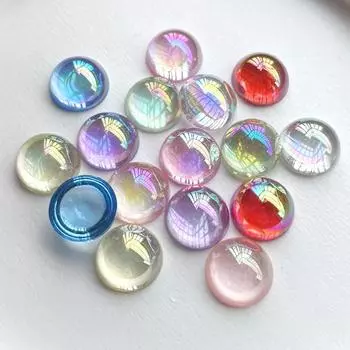 25 шт. 16 мм полукруглые AB цветные хрустальные стразы DIY изготовление ювелирных изделий из смолы с плоской задней частью украшения свадебные украшения альбом красный