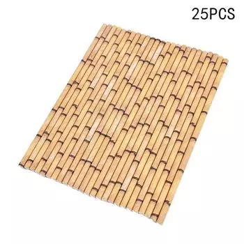 25 шт. бумажных трубочек с принтом бамбука, трубочки с принтом гавайских джунглей и тропического бамбука