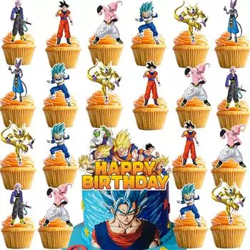 25 шт. DRAGON BALL украшения для вечеринок украшения для торта