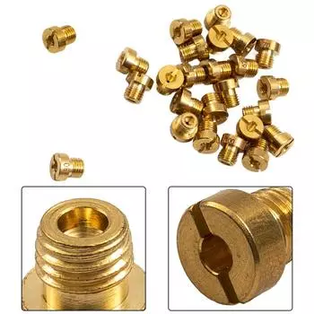 25 шт. Главный жиклер 55-115 M6 для карбюраторов Dellorto и Mikuni, набор главных жиклеров 6 мм, замена форсунки карбюратора CHINA