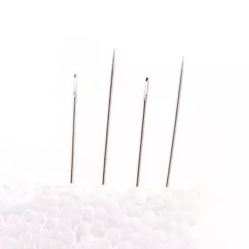 25 шт., иглы для шитья из нержавеющей стали высокой твердости, иглы для шитья крестом, иглы для одежды