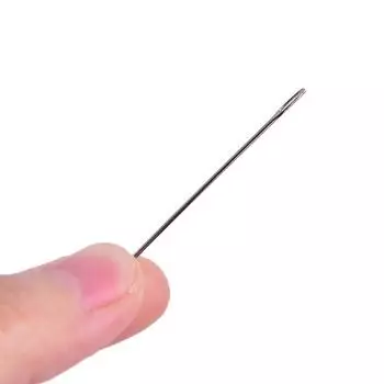 25 шт., иглы для шитья из нержавеющей стали высокой твердости, иглы для шитья крестом, иглы для одежды