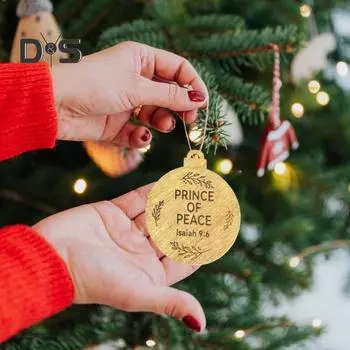 25 шт. Имена Иисуса украшения деревянные елочные украшения Имя Иисуса Адвент подвесная табличка для дерева окна двери автомобиля церковь декор 25 pcs
