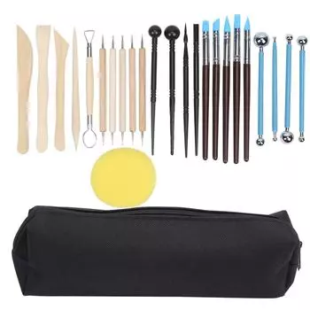 25 шт. Инструменты для лепки из полимерной глины, многоцелевой нож для моделирования, принадлежности для гончарного дела