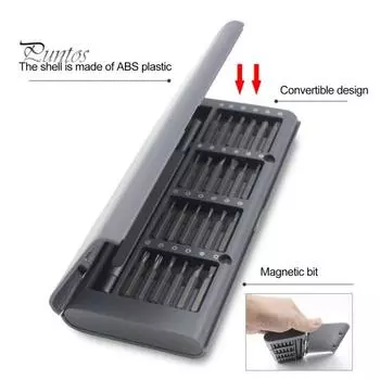 25 шт./компл. Полезный вращающийся хвостовой широкий набор отверток для ремонта электроники набор отверток для технического обслуживания серый