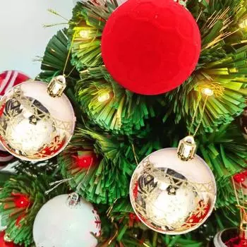 25 шт./компл. Рождественские шары сверкающие пайетки яркие цветные пенопластовые украшения для елки C