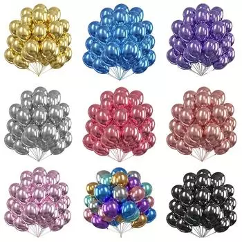 25 шт. латексные шары, украшения для дня рождения, хромированные воздушные шары, свадебный декор, шары для детского душа, прозрачные воздушные шары 5inch