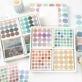 25 шт. наклейки для скрапбукинга яркие легко очищаемые съемные наклейки декоративные точечные наклейки фотоальбом цветной блокнот Small