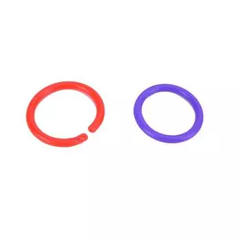 25 шт., пластиковая папка-переплет для альбомов «сделай сам», обруч для книг с отрывными листами, переплет для переплета красный