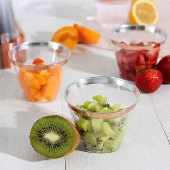 25 шт., пластиковые стаканчики с золотой оправой, 9 унций, одноразовые необычные стаканы для свадебной вечеринки, элегантные стаканы без бисфенола А для красного вина, шампанского, пива розового золота