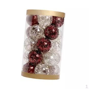 25 шт. Рождественские шары, украшения для елки, подвески-шармы, украшения для шаров