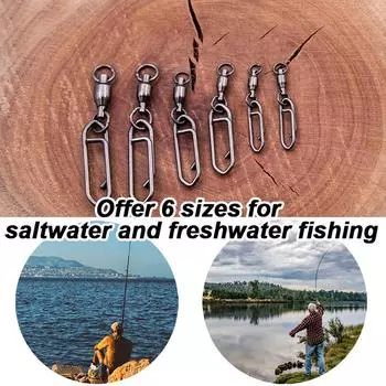 25 шт. рыболовные зажимы шарикоподшипниковые вертлюги быстросменные защелкивающиеся соединители силовые зажимы вертлюги зажимы рыболовные снасти скоростной зажим 41 серебряный