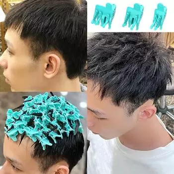 25 шт. салонные зажимы для укладки локонов, изоляция, короткие волосы, инструмент для завивки, простая заколка для волос, мужские волосы 25Pcs S Color Random