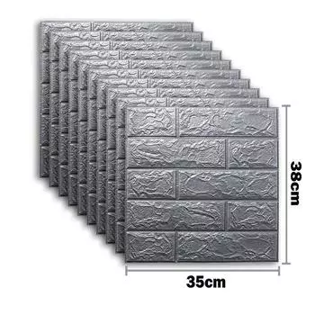 25 шт. Самоклеящиеся 3D наклейки на стену Обои Панель Домашний декор Гостиная Спальня Украшение Ванная Кухня Наклейки для дома 25pcs(35X38cm)