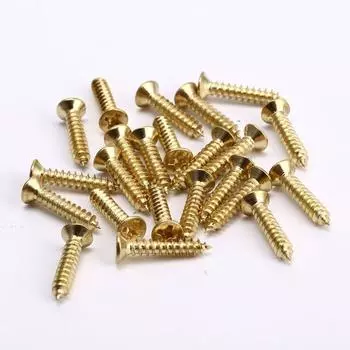 25 шт. шурупы для омеднения дерева, крепежные винты с крестообразным шлицем и плоской головкой