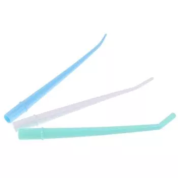 25 шт. стоматологический одноразовый локоть слюноотсос аспирационная трубка хирургический аспиратор белый