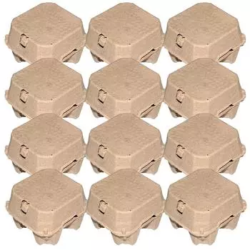 25 шт. Утиные яйца Кухонная утварь Родная упаковочная коробка Бумажный лоток из целлюлозы Картонные коробки оптом 10.00X10.00X7.00CM